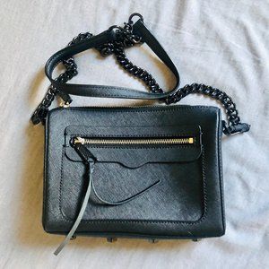 NEW! Crossbody  BLACK Rebecca Minkoff Avery chain